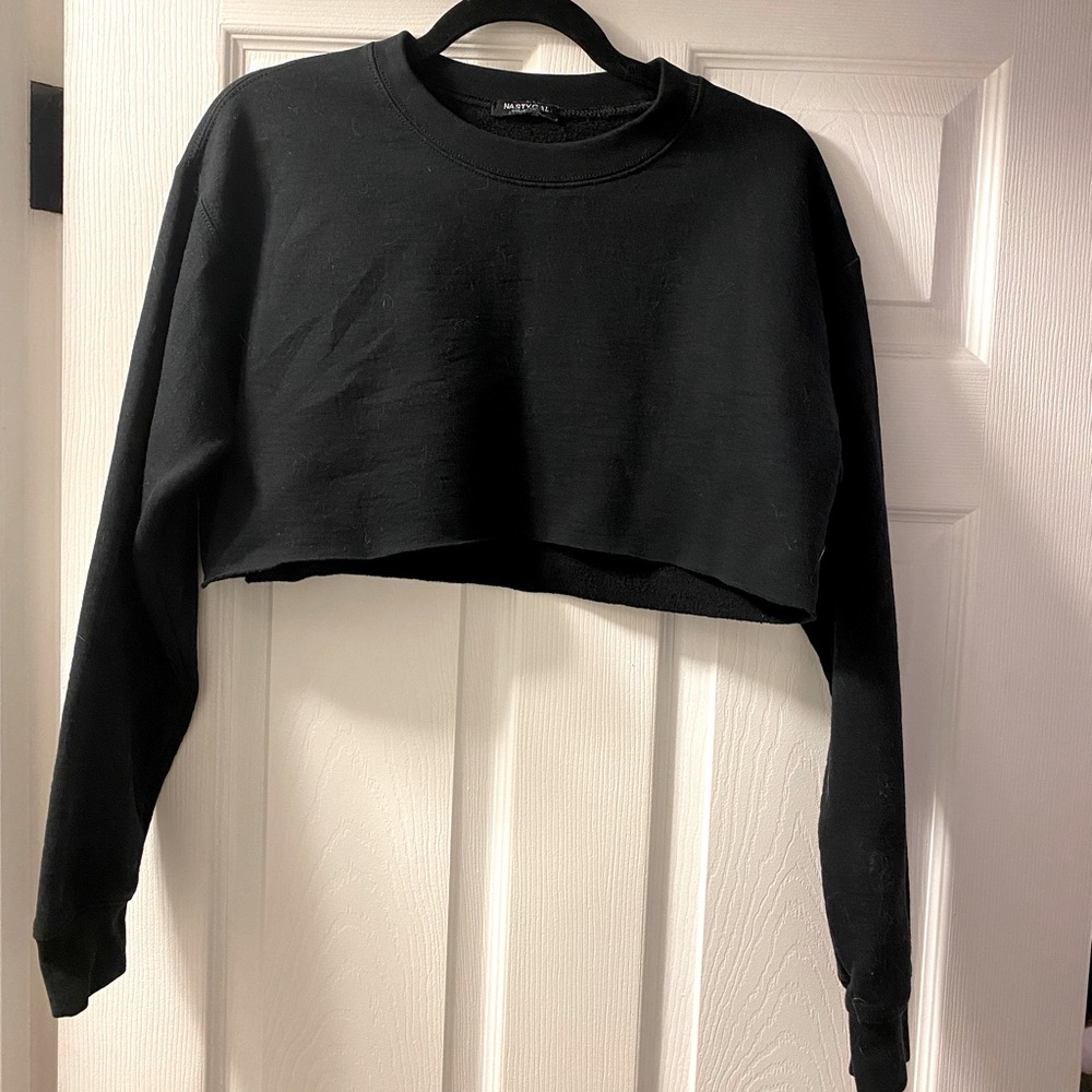 NastyGal cropped crew neck